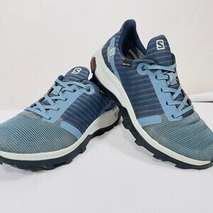 Salomon Performance Outdoor Trail Hiking Shoes Womens 6.5 Blue Outbound Prism